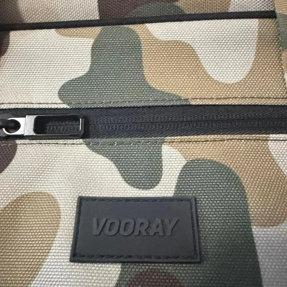 Vooray Burner Gym Duffel Bag 23L Textured Camo Camouflage Shoe Pocket Travel